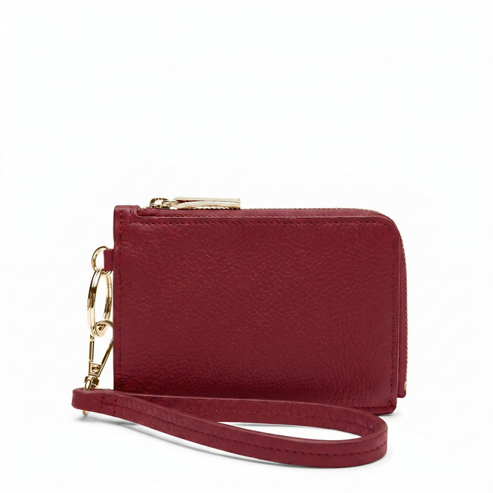 Devon Wristlet Garnet Red