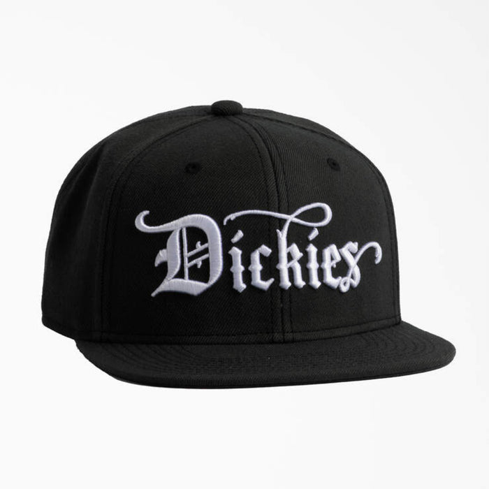 Dickies Men's Embroidered Flat Bill Twill Hat Hats & Caps Dickies Black OS