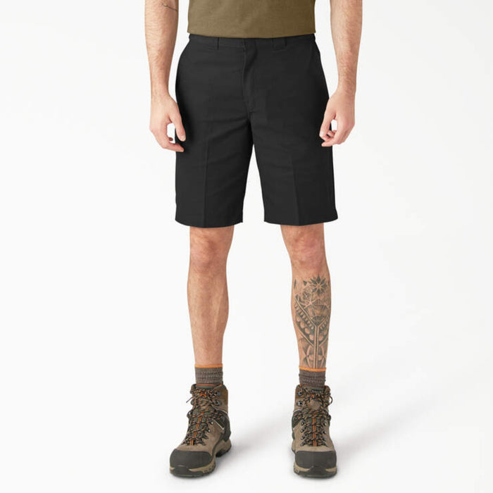 Dickies Men's Flex Relaxed Fit 11" Twill Work Short Shorts Dickies Black 30