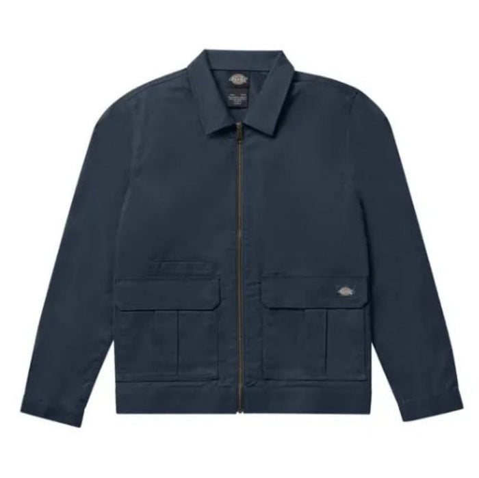 Dickies Men's Regular-Fit Twill Service Jacket Jackets & Coats Dickies Dark Navy 2XL Reg