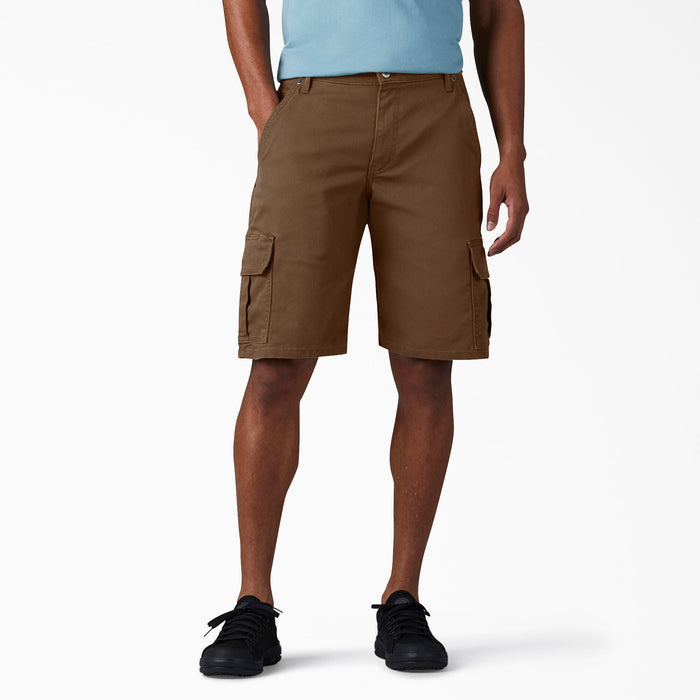 Dickies Men's Relaxed Fit 11" Duck Cargo Short Shorts Dickies Stonewash Timber 30 Reg