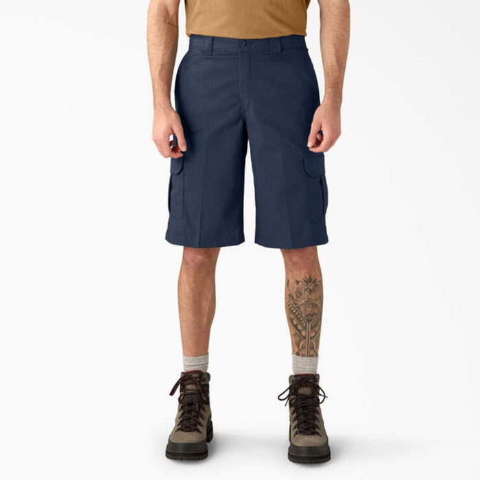 Dickies Men's Relaxed Fit Moisture Wicking 13" Cargo Short Shorts Dickies Dark Navy 30