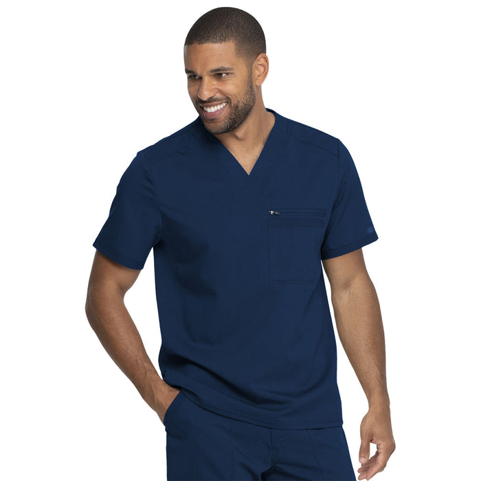 Dickies Men's Tuckable V-Neck Scrub Top Scrubs Dickies Navy 2XL Reg