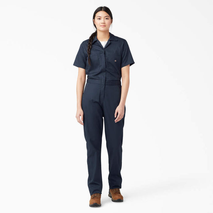 Dickies Women's FLEX Cooling Short Sleeve Coveralls Bibs & Overalls Dickies Dark Navy 2XL Reg