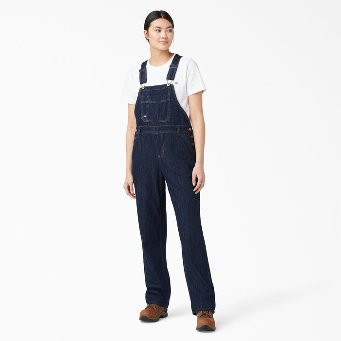 Dickies Women's Relaxed Fit Bib Overall Bibs & Overalls Dickies Dark Indigo Black 2XL Reg