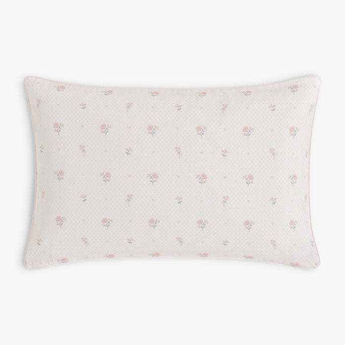 Toddler pillow in Ditsy Floral in Pink.