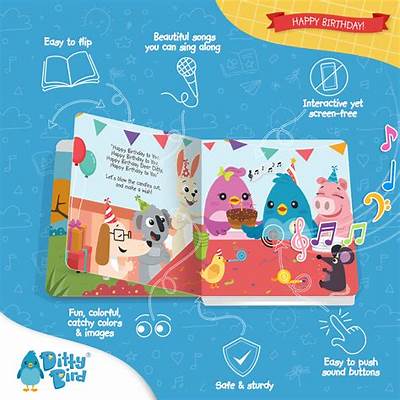 Ditty Bird Happy Birthday Book
