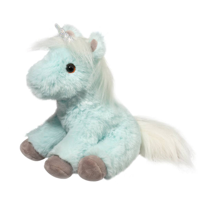 Douglas Toys Bonnie Mini Soft Ice Blue Unicorn Plush
