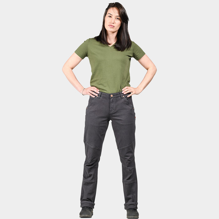 Dovetail Workwear Women's GO TO Double-Front Canvas Stretch Pant Pants Dovetail Workwear Cement Grey 10 30 Inseam