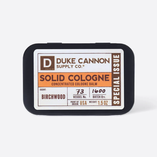 Duke Cannon Birchwood Solid Cologne Toiletries Duke Cannon Birchwood OS
