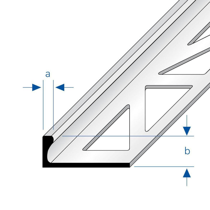 DUROSOL PVC L-Shaped Edge Trim 10mm - Black Trims Dural