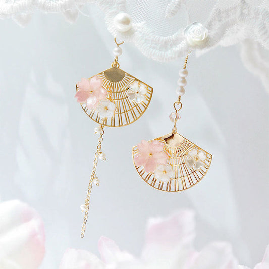 E1598 - Tassel Drop Long Earrings