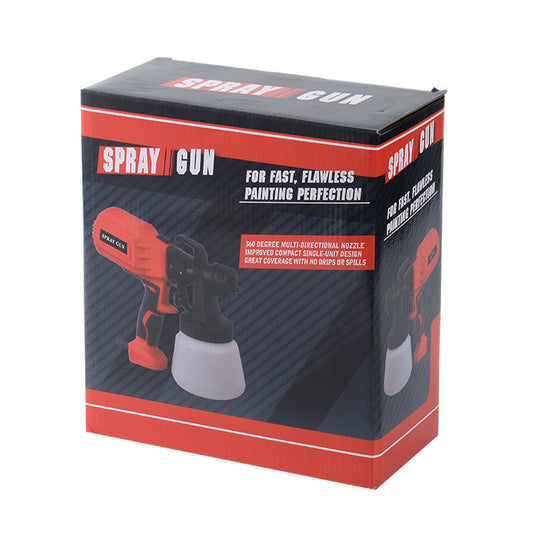 Electric HVLP Paint Spray Gun with 360-Degree Multi-Directional Nozzle