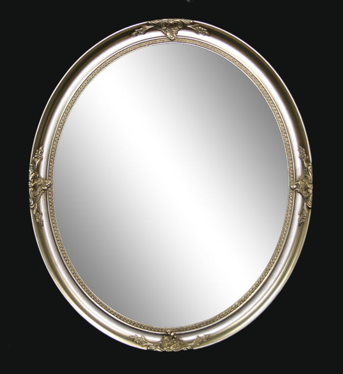 Elton Silver Oval Mirror
