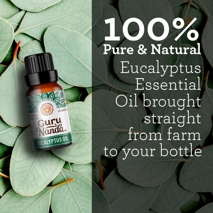 Eucalyptus Essential Oil, 15 ML - 1 PK - GuruNanda