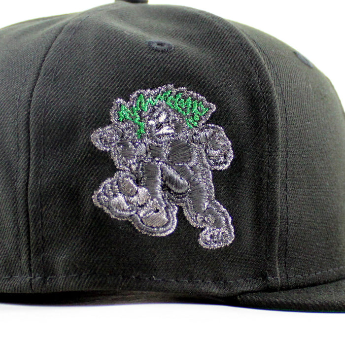 Eugene Emeralds North West League Ape Patch New Era 59Fifty Fitted Hat (Black Gray Under Brim)