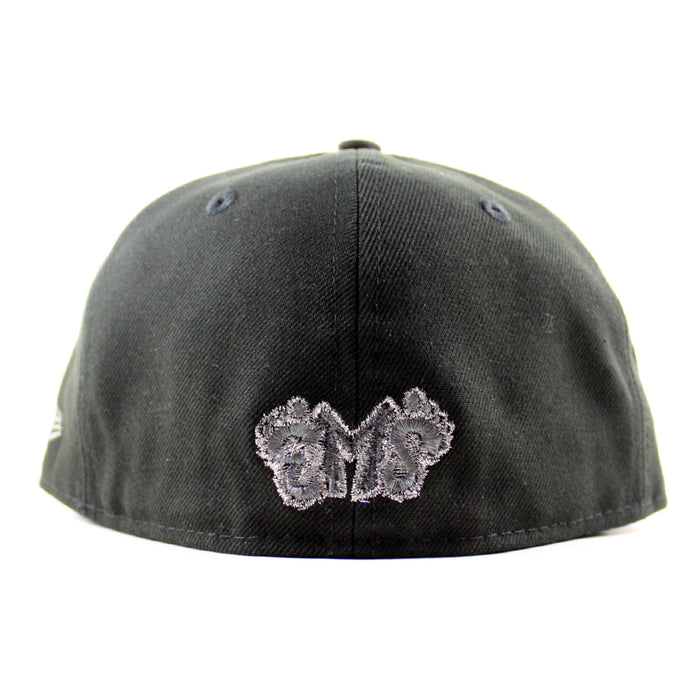 Eugene Emeralds North West League Ape Patch New Era 59Fifty Fitted Hat (Black Gray Under Brim)