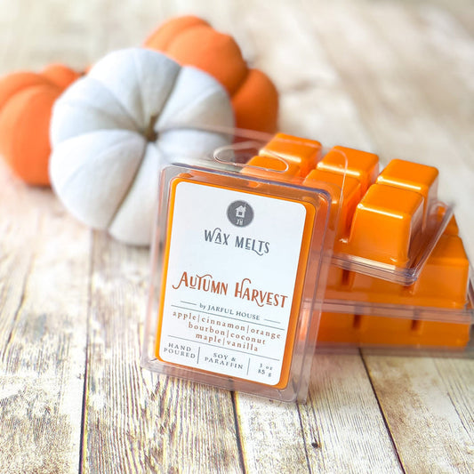 Fall Wax Melts Autumn Harvest - Orange 3 oz - Jarful House