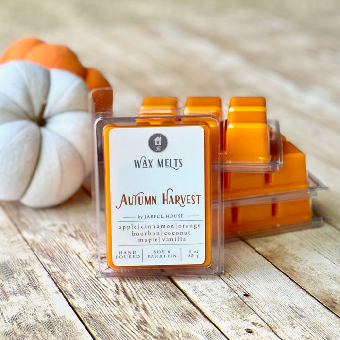 Fall Wax Melts Autumn Harvest - Orange 3 oz - Jarful House