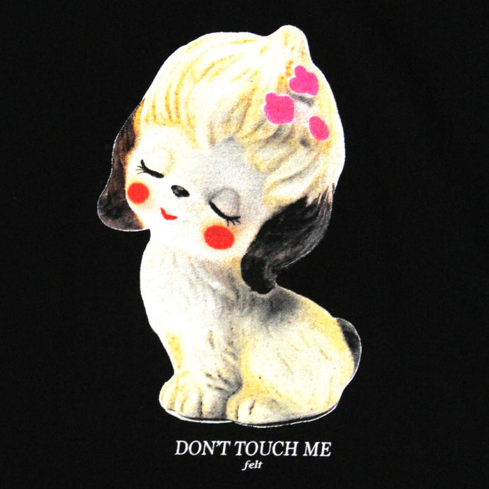 FELT DONT TOUCH ME T-SHIRT (BLACK)