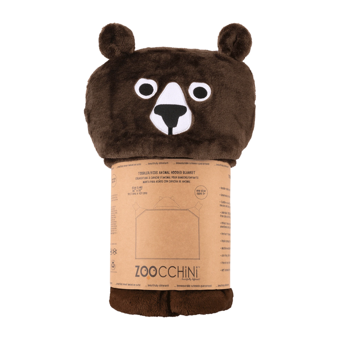 *FINAL SALE* Zoocchini Animal Hooded Blanket - Bosley the Bear
