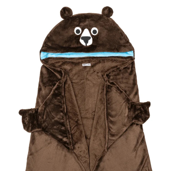 *FINAL SALE* Zoocchini Animal Hooded Blanket - Bosley the Bear