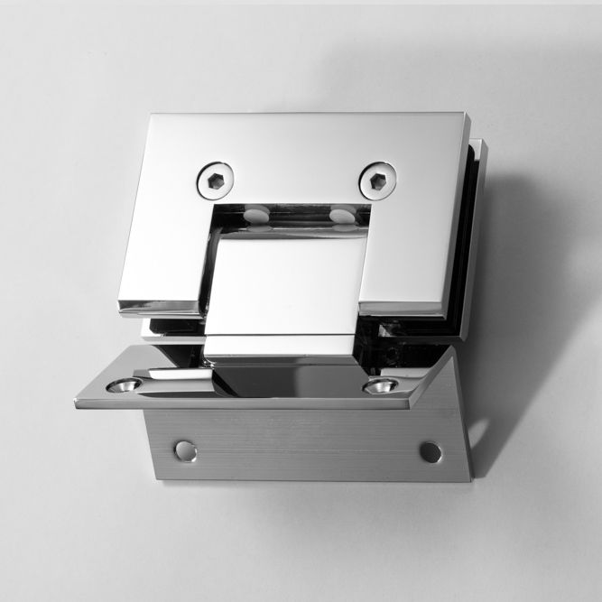 FORGE SHOWER HINGE GLASS TO WALL 135 Degrees 10mm glass - Chrome - Image 2