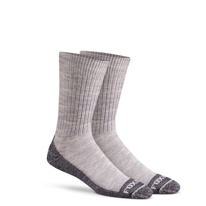 Fox River® Men's Bilbao Medium Weight Crew Sock Socks Fox River Grey/Black Heather L