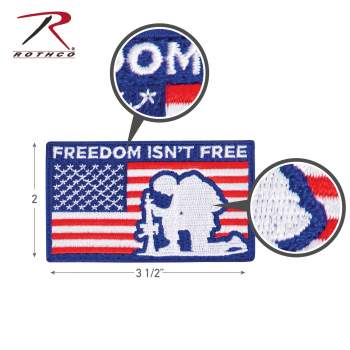 Freedom Isn't Free Patch With Hook Back