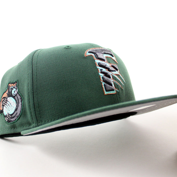 Fresno Grizzlies Grizzlies Patch New Era 59Fifty Fitted Hat (Pine Green Gray Under Brim)