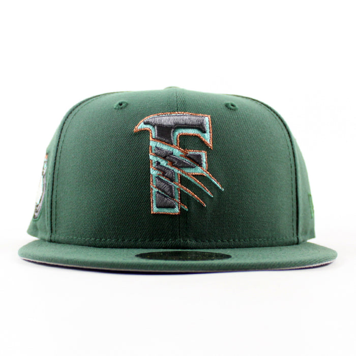 Fresno Grizzlies Grizzlies Patch New Era 59Fifty Fitted Hat (Pine Green Gray Under Brim)