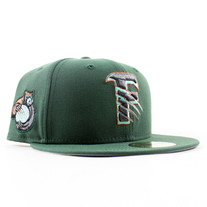 Fresno Grizzlies Grizzlies Patch New Era 59Fifty Fitted Hat (Pine Green Gray Under Brim)