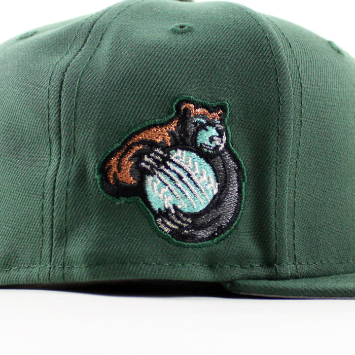 Fresno Grizzlies Grizzlies Patch New Era 59Fifty Fitted Hat (Pine Green Gray Under Brim)