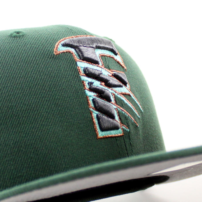 Fresno Grizzlies Grizzlies Patch New Era 59Fifty Fitted Hat (Pine Green Gray Under Brim)