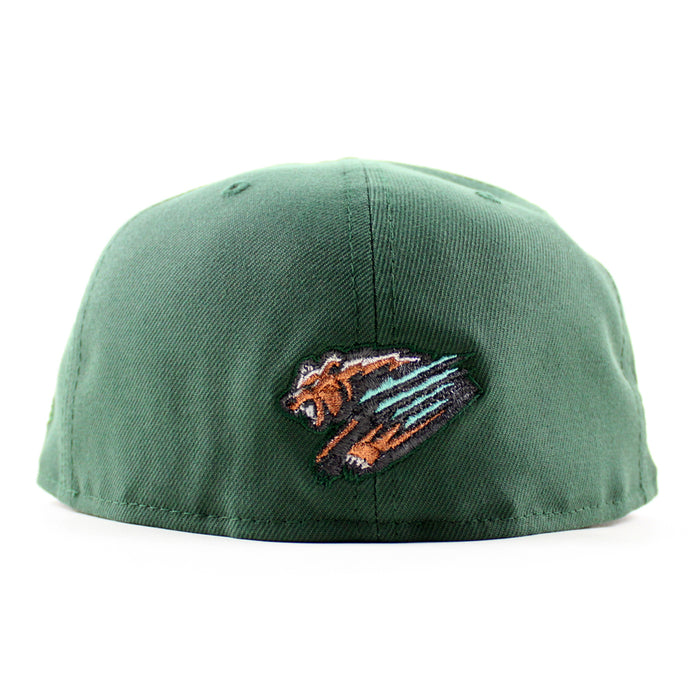 Fresno Grizzlies Grizzlies Patch New Era 59Fifty Fitted Hat (Pine Green Gray Under Brim)