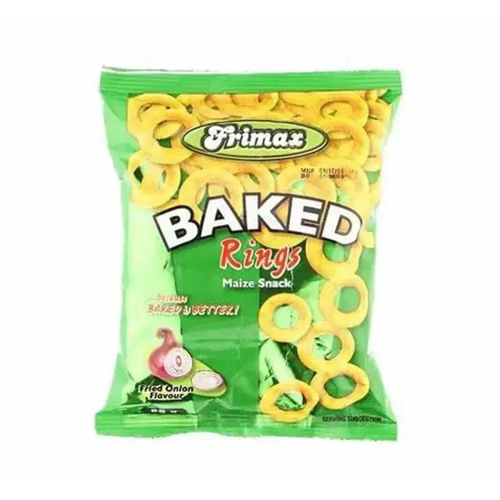 Frimax Onion Rings 200g package with crunchy, protein-rich snack made from quality onions and natural ingredients