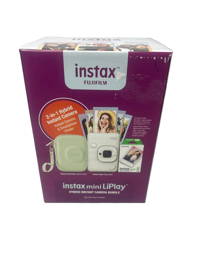 Fujifilm Instax Mini LiPlay Hybrid Instant Camera Bundle W/ 20-Pack Film & Case *New