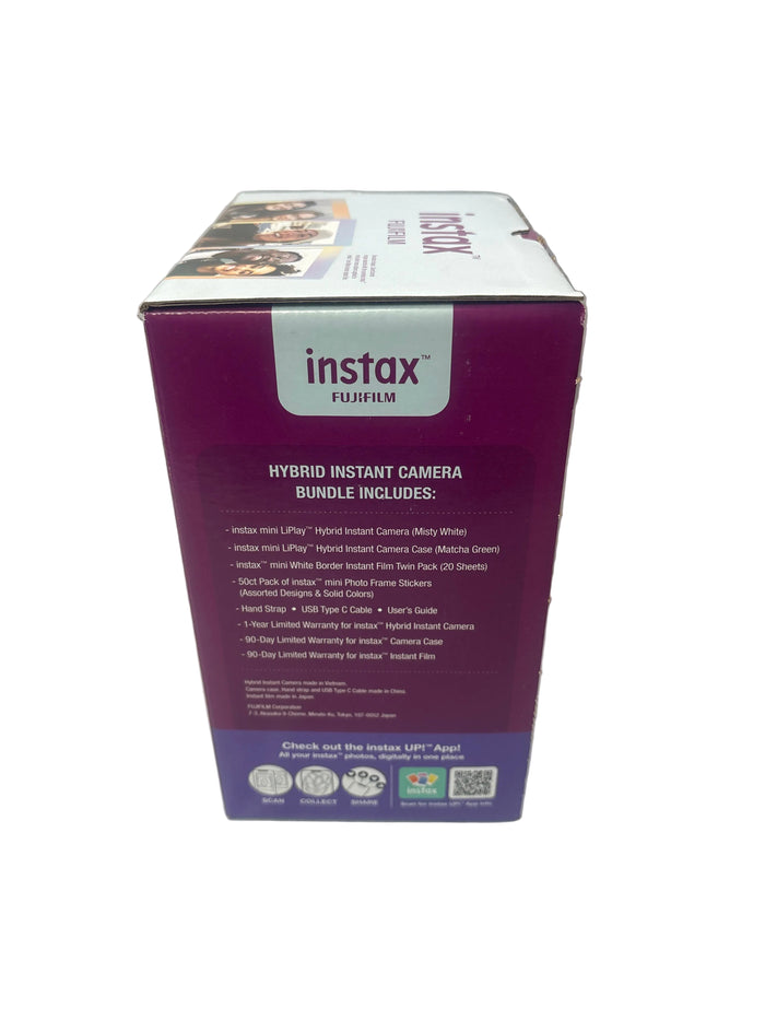 Fujifilm Instax Mini LiPlay Hybrid Instant Camera Bundle W/ 20-Pack Film & Case *New