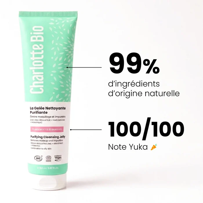 Duo BB Crème bio et gelée nettoyante purifiante Charlotte Bio