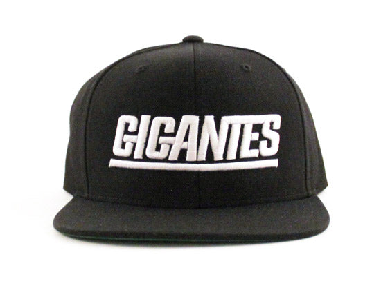 GIGANTES Snapback Hats (Black Green Under Brim)