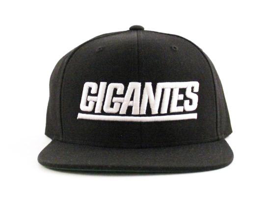 GIGANTES Snapback Hats (Black Green Under Brim)
