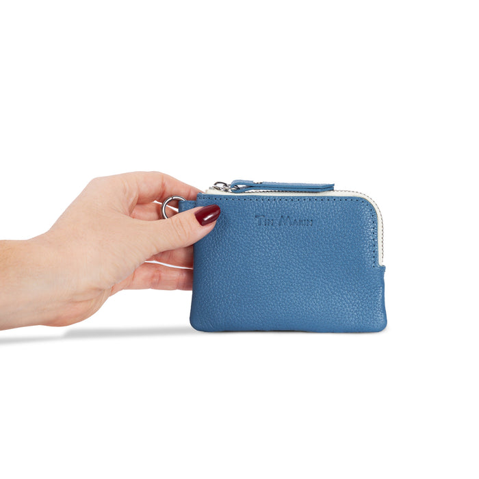 Gina Leather Top Zip Wallet - Olita Gifts & Goods