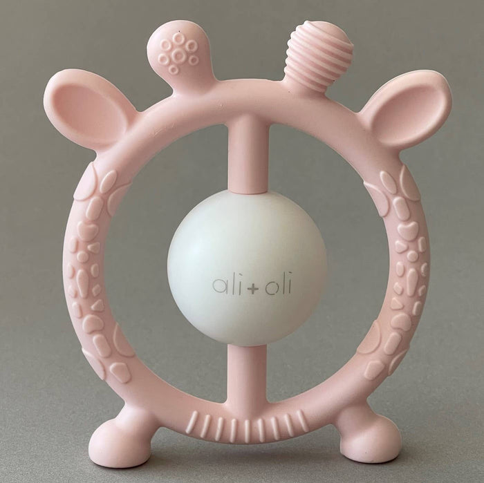 Giraffe Teether Toy (Pink)