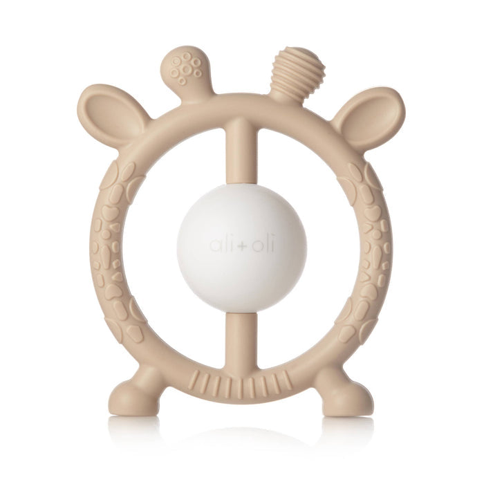 Giraffe Teether Toy (Taupe)