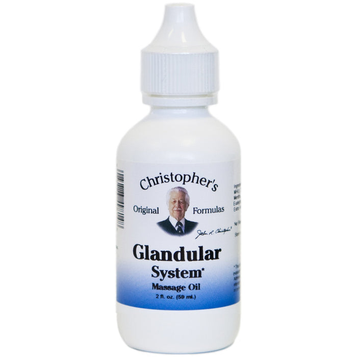 Glandular System - 2 oz. Massage Oil - Christopher's Herb Shop
