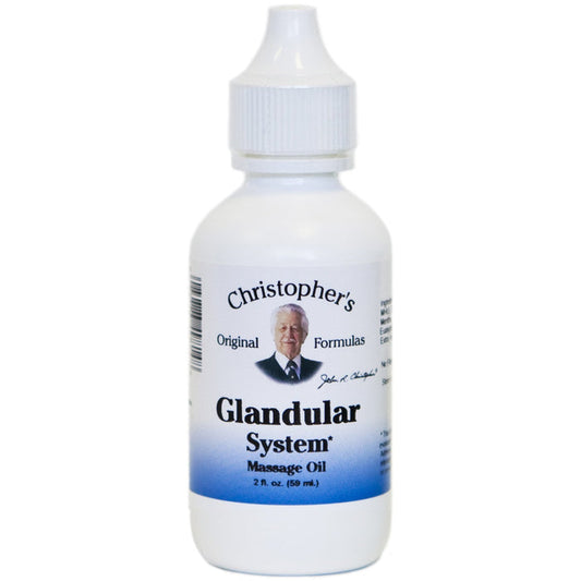 Glandular System - 2 oz. Massage Oil - Christopher's Herb Shop