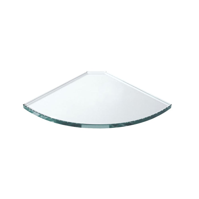 GLASS SHELF 10MM CLEAR TOUGHENED TRIANGLE 200 X 200 - Image 1