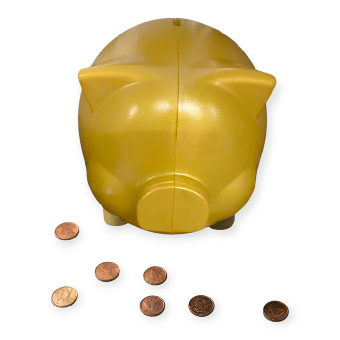 Small Gold Piggy Bank
