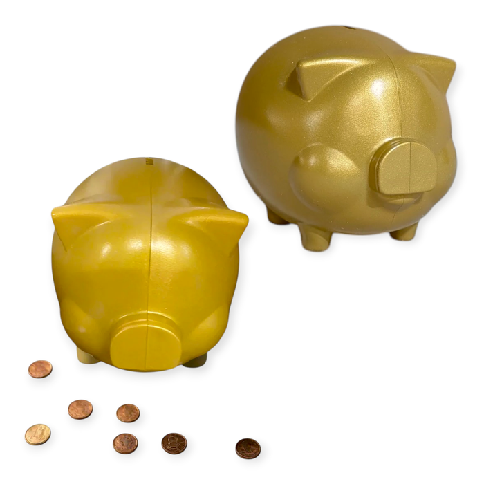 Small Gold Piggy Bank