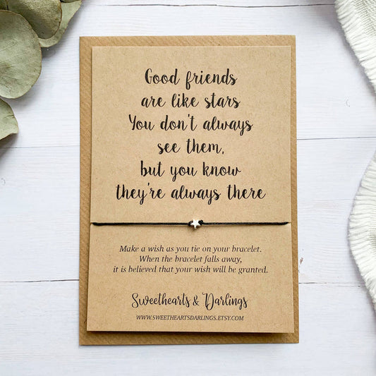 Good Friends Are Like Stars - Wish Bracelet - Taryn x Philip Boutique